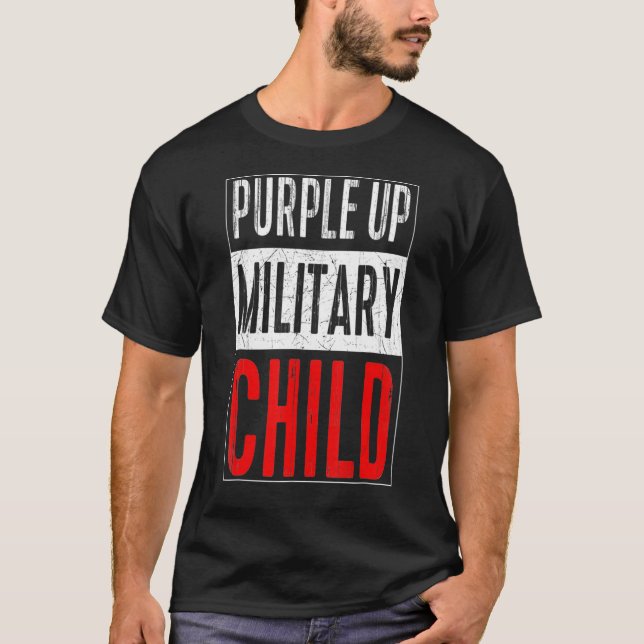Camiseta Púrpura do Mês Militar (Frente)