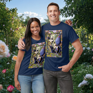 Camiseta Púrpura Floral Loura