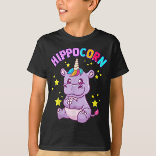 Camiseta Púrpura Hipopótamo Hipopótamo Lover