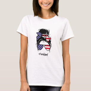 Camiseta Púrpura Patriótica