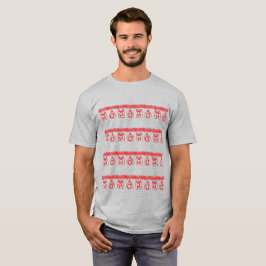 Camiseta Purpurina HO HO HO (Vermelho)