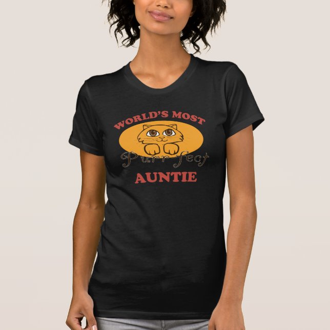 Camiseta Purr-fect Auntie (Frente)