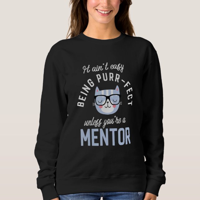 Camiseta Purr-Fect Mentor Funny Guide Idea Mentors (Frente)
