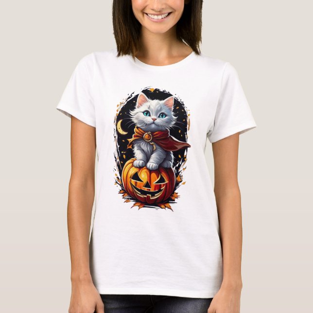 Camiseta Purr-fectly Spooky (Frente)