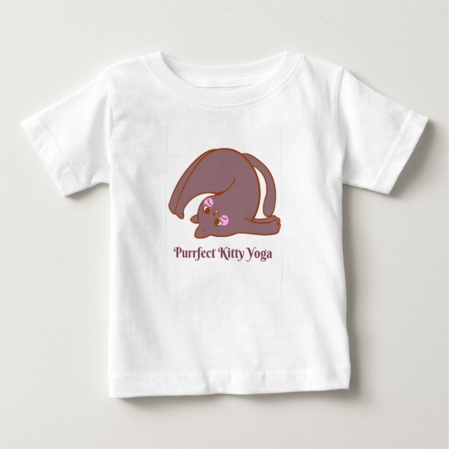 Camiseta Purr-fectly Zen Cat Toddler (Frente)