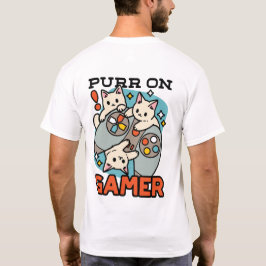 Camiseta Purr On Gamer - Design de Jogos para Gatos de Gato