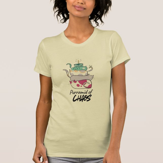 Camiseta Purramid of Chaos Funny Cat Pun Art (Frente)