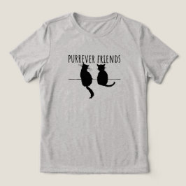 Camiseta Purrever Friends Cute Cat Best Friends