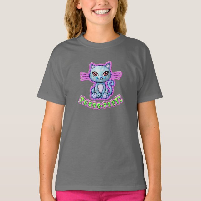 Camiseta Purrfect Girls (Frente)