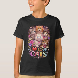 Camiseta Purrfect Little Hearts