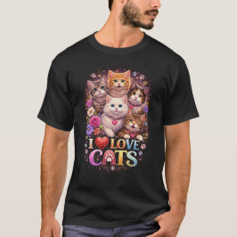 Camiseta Purrfect Little Hearts