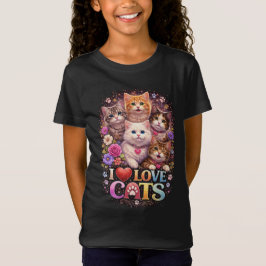 Camiseta Purrfect Little Hearts