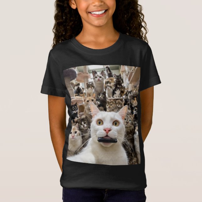 Camiseta Purrfect Selfie Squad Tee (Frente)