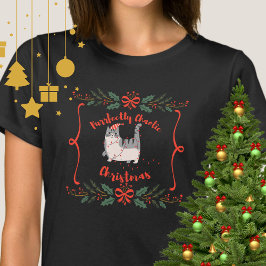 Camiseta Purrfectly Chaotic Christmas Funny Holiday Cat 