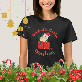 Camiseta Purrfectly Chaotic Christmas Funny Holiday Cat
