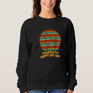 Camiseta Purrfectly Happy Cat Lady Cat Mom Beautiful Cat Da