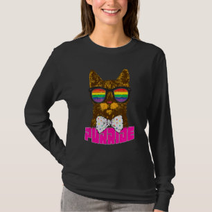 Camiseta Purride Cat Bisexual Orgulho gay Rainbow LGBT Sung