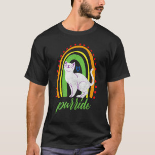 Camiseta Purride Cat Cute Vintage Lgbt Gay Orgulho Lésbico 