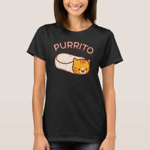 Camiseta Purrito O Gato Burrito Orange Tabby