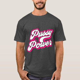 Camiseta Pussy Power para Cat Lovers LGB e Feministas para