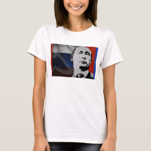 Camiseta Putin com bandeira russa