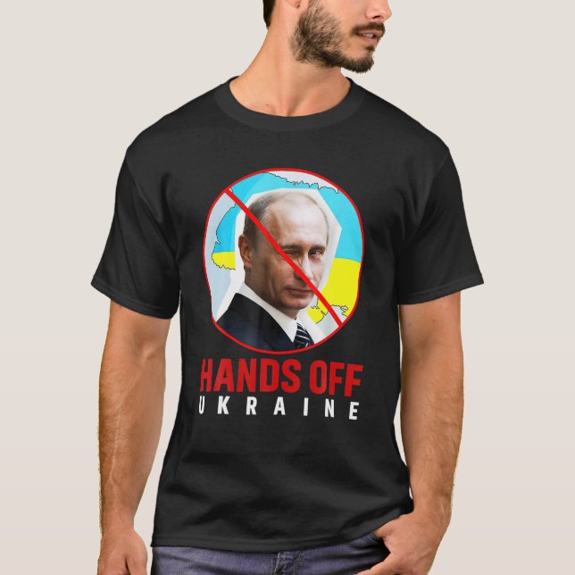 Camiseta Putin, Mãos Da Ucrânia (Frente)