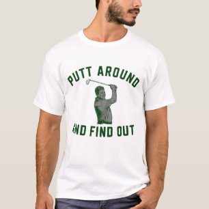 Camiseta Putt divertido e descubra o sarcástico de golfe F