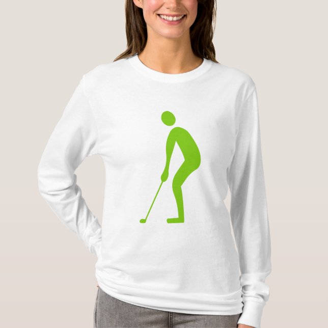 Camiseta Putting - Verde marciano (Frente)