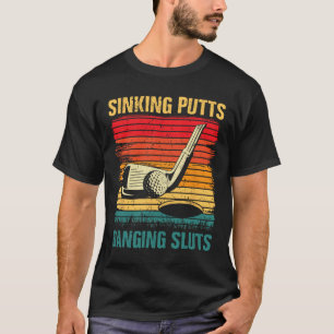 Camiseta Putts Naufragantes Sapos do Jogador de Golfe Vint