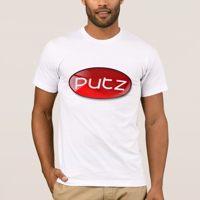 Camiseta Putz vermelho brilhante (Frente)