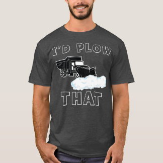 Camiseta Puxava-me, que a remoção do Funny Plow Snow Plo