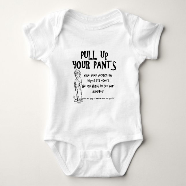 Camiseta Puxe as Calças para Cima (Frente)