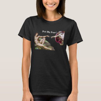 Camiseta Puxe Meu Dedo - Michelangelo Criação do Homem Peid