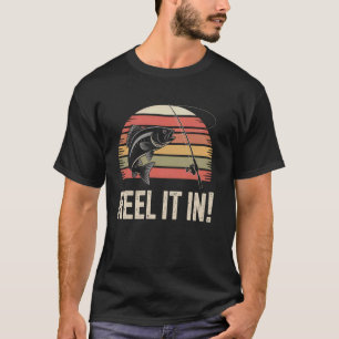 Camiseta Puxe-o Para Dentro do Peixe de Função de Pesca de