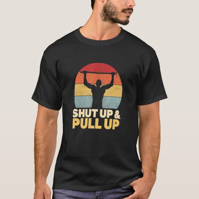 Camiseta Puxe Os Exercícios De Ginástica Retrocalística (Frente)