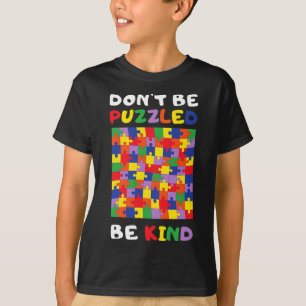 Camiseta Puzzle Autista Gentil Conscientização do Autismo 2