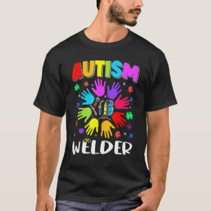 Camiseta Puzzle de Soldador de Autismo Conscientização do A