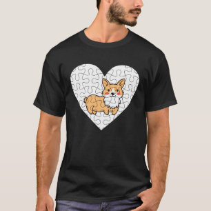 Camiseta Puzzle do Corgi Galês