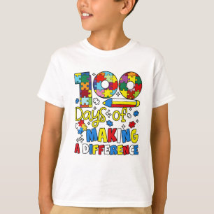 Camiseta Puzzle Fofo de 100 Dias Fazendo a Diferença Inclus