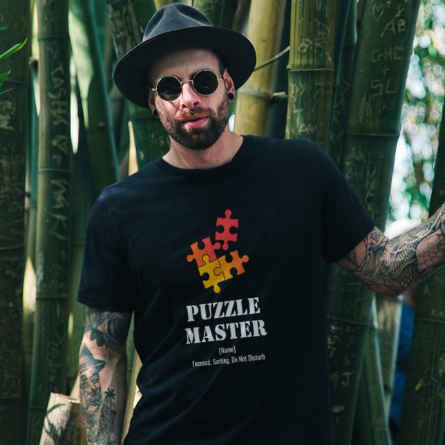 Camiseta Puzzle Master Jigsaw Lovers Funny Quote (Criador carregado)