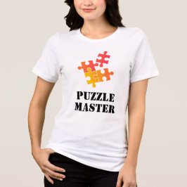 Camiseta Puzzle Master Jigsaw Lovers Funny Quote