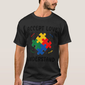 Camiseta Puzzle Piece Autism Support Awareness