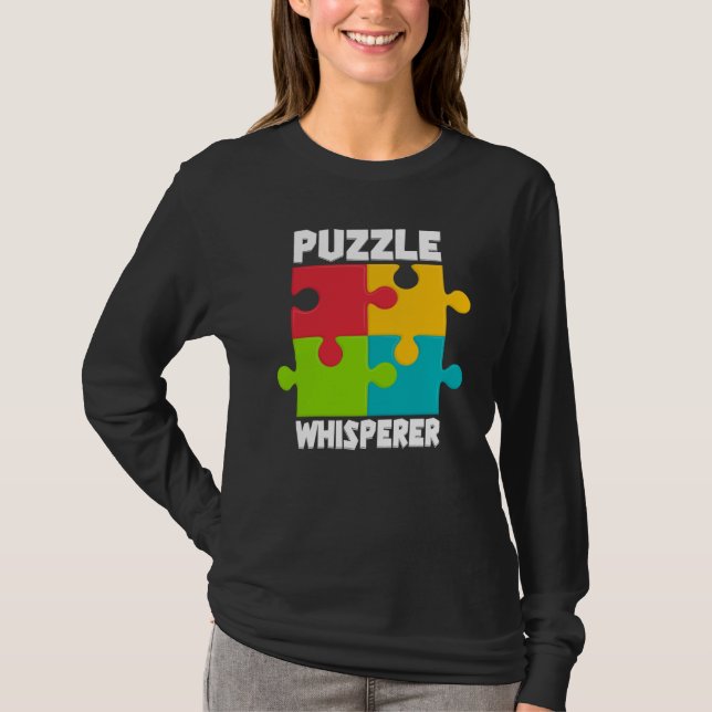 Camiseta Puzzle Solving Puzzles Hobby Crossword   7 (Frente)