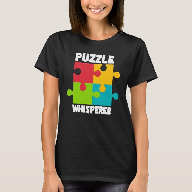 Camiseta Puzzle Solving Puzzles Hobby Crossword   7 (Frente)