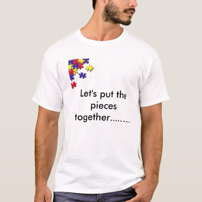 Camiseta PuzzleCorner, deixou-nos unir as partes ....... (Frente)