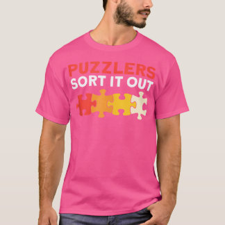 Camiseta Puzzlers Ordenam-no Quebra-cabeça de quebra-cabeça