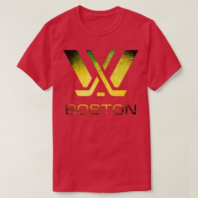 Camiseta PWHL Boston com dificuldades (Frente do Design)