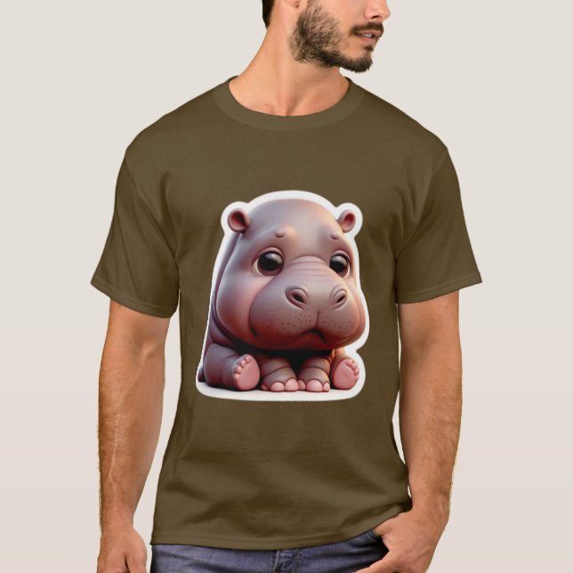 Camiseta Pygmy Hippo (Frente)