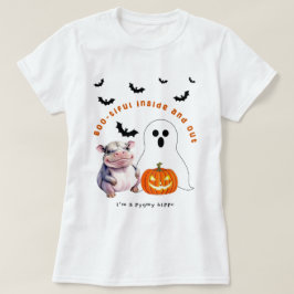 Camiseta Pygmy Hippo Boo Bonito Dentro e Saída