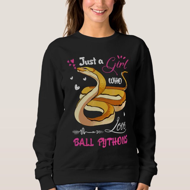 Camiseta Python Bola  Mulheres Apenas Uma Garota Que Ama Py (Frente)